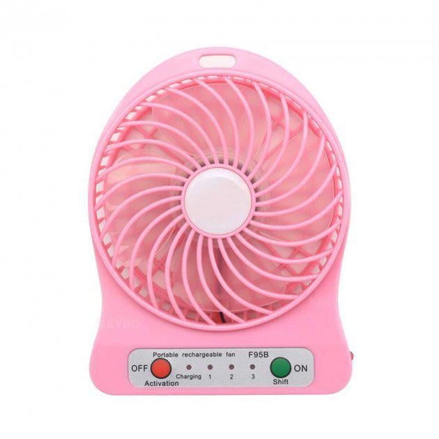 Вентилятор mini fan XSFS-01 с аккумулятором 18650 Pink (11315127) Вентилятор mini fan XSFS-01 с аккумулятором 18650 Pink (11315127)