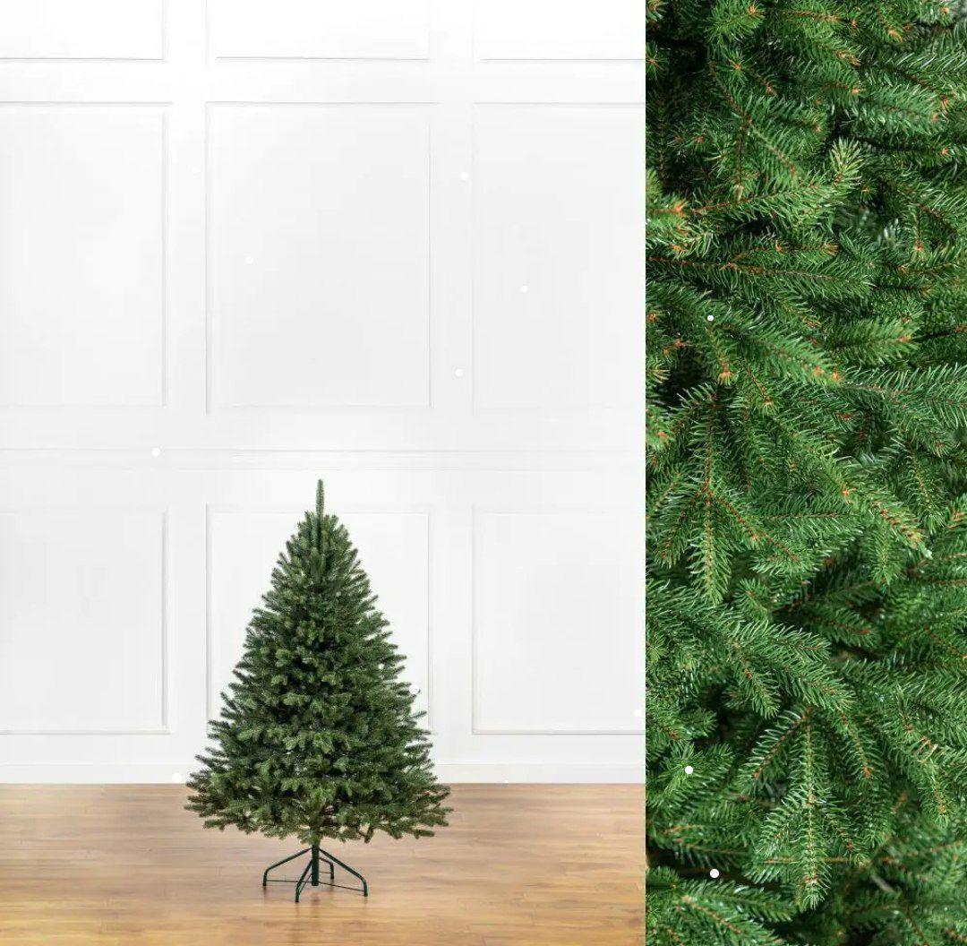 Штучна ялинка лита Альпійська з металевою підставкою 1,50 м Зелений (NYT15138)