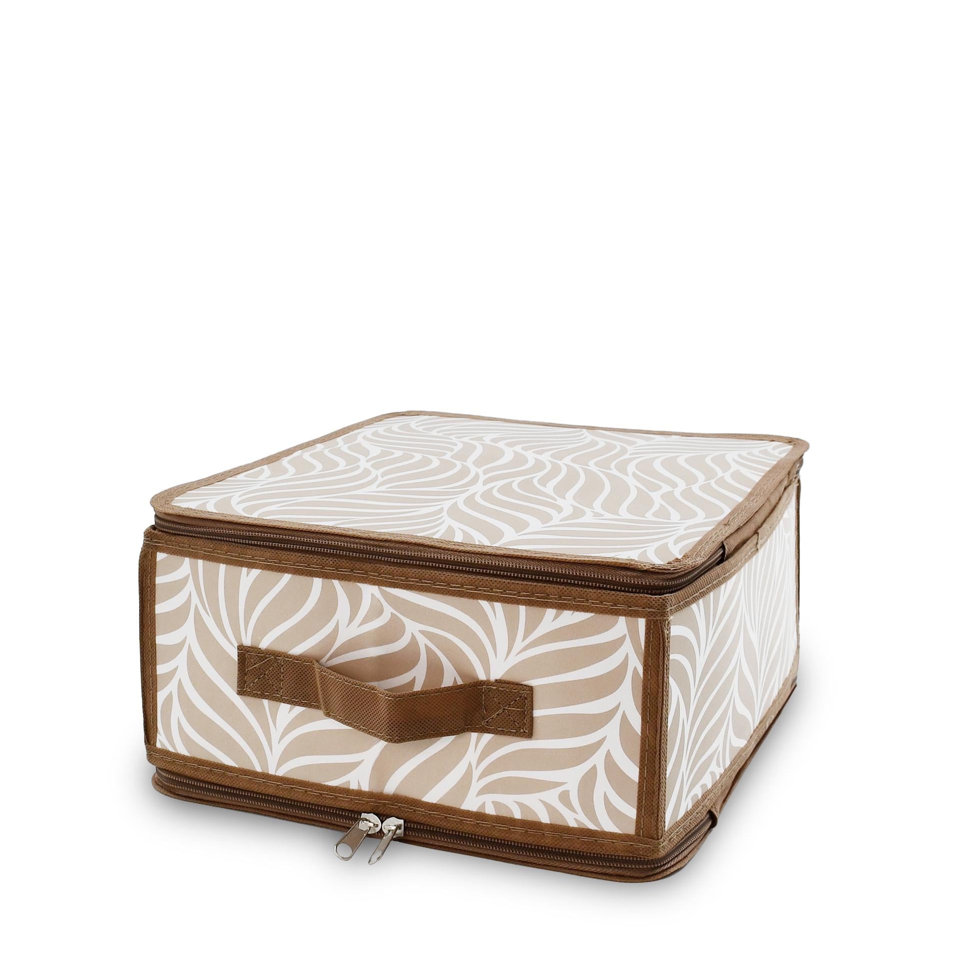 Короб-органайзер складной Handy Home Nature на молнии 30x28x15 см Бежевый (ESH22M)