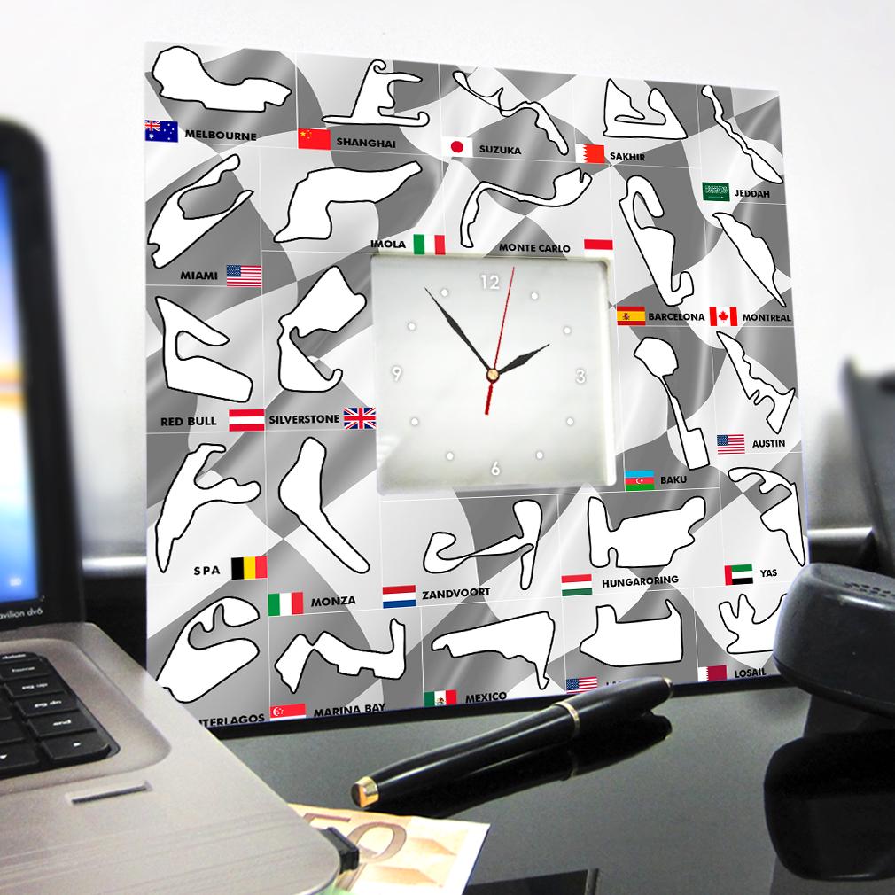 Часы Трассы Формула-1 260x260 мм (C04647) - фото 3 Часы Трассы Формула-1 260x260 мм (C04647) - фото 3