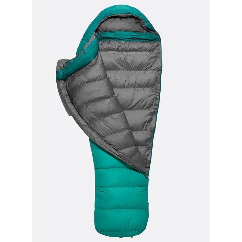 Спальний мішок жіночий Rab Alpine 400 Wmns Regular -5°C 170 см Left Atlantis (RB QSD-28-ATL-REG-LZ) - фото 2 Спальний мішок жіночий Rab Alpine 400 Wmns Regular -5°C 170 см Left Atlantis (RB QSD-28-ATL-REG-LZ) - фото 2