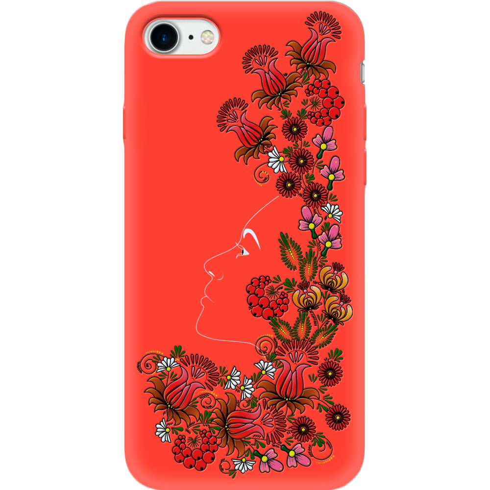 Чехол BoxFace Apple iPhone 7/8 SE  2020 3D Ukrainian Muse Красный силикон (26205-bk64-35445)