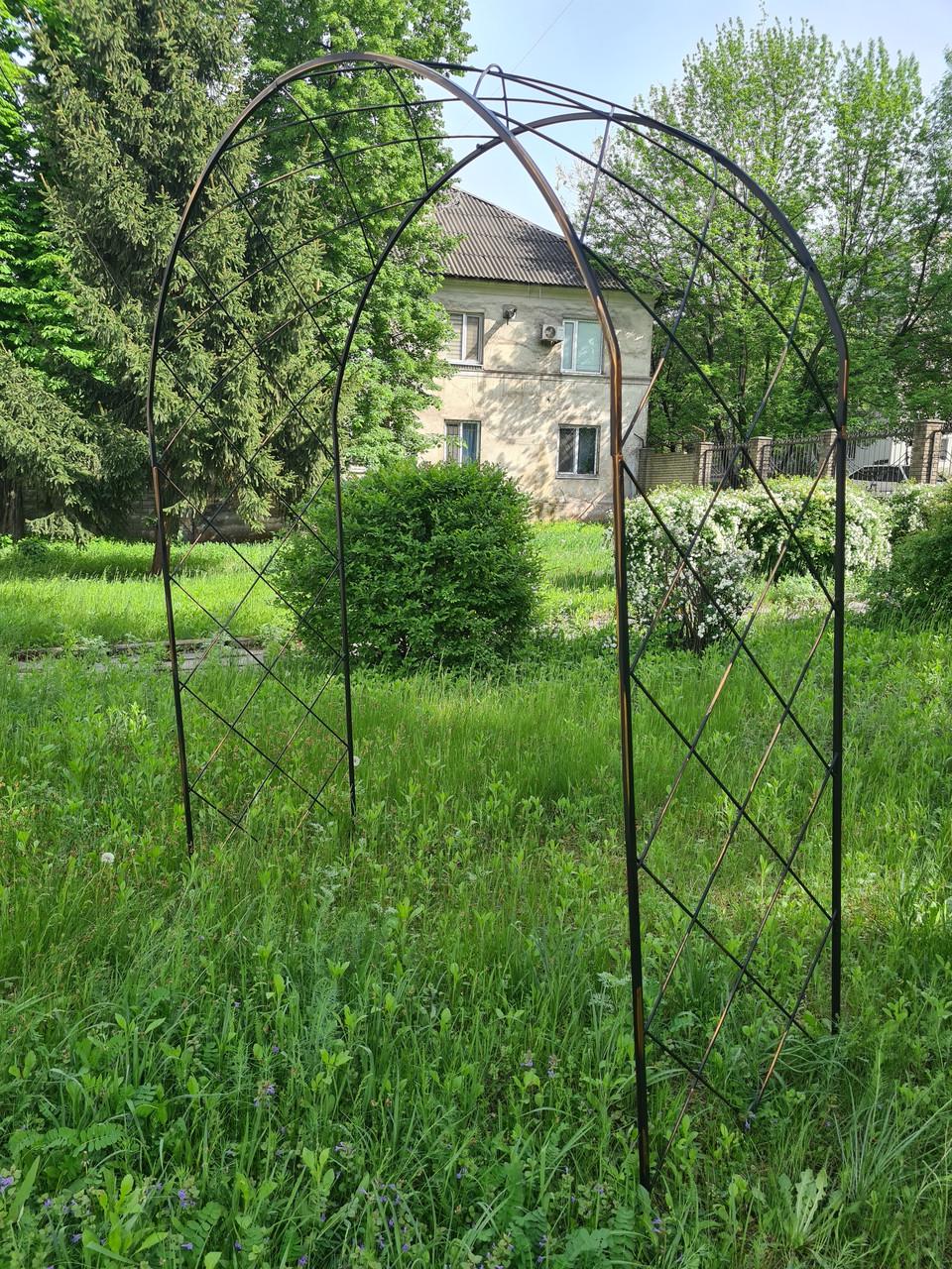 Арка садова кована металева 2х1,3 м (25442231) - фото 2