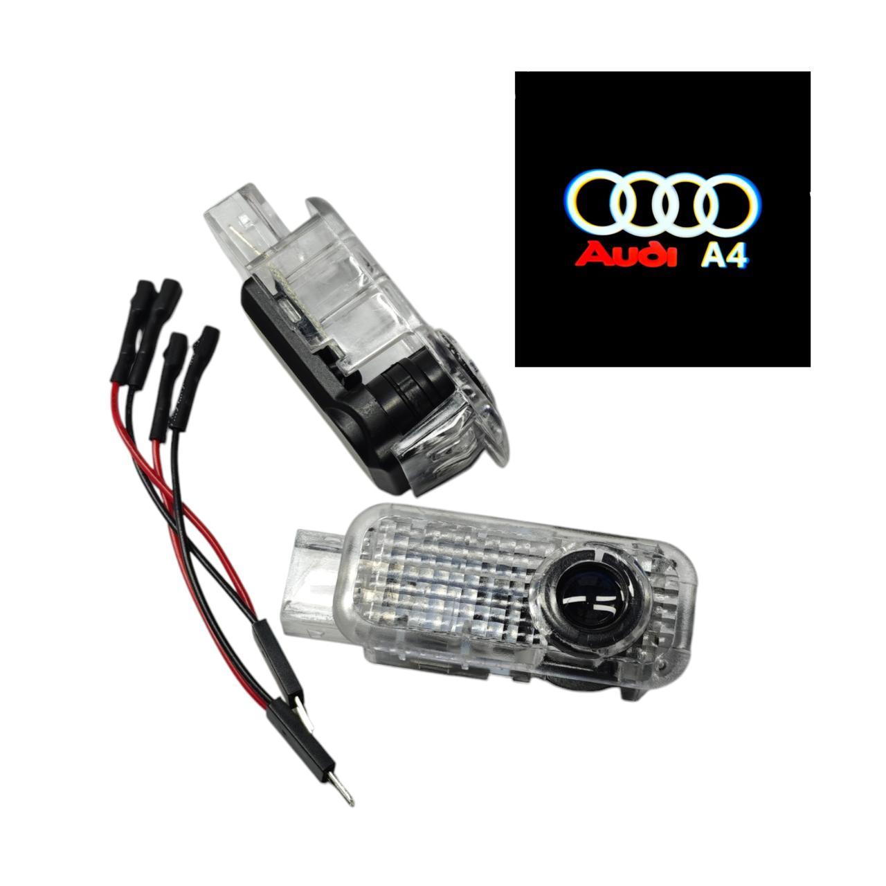 Подсветка на двери автомобиля светодиодная VIP штатная с логотипом Audi A4 (2299375570) - фото 2 Подсветка на двери автомобиля светодиодная VIP штатная с логотипом Audi A4 (2299375570) - фото 2