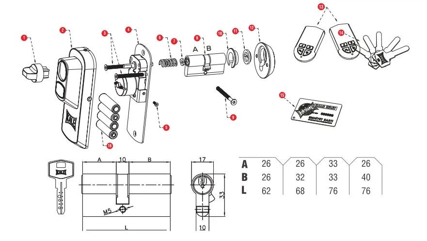 Система X10 Smart Lock с пультом цилиндр 68 мм (1-30339) - фото 3 Система X10 Smart Lock с пультом цилиндр 68 мм (1-30339) - фото 3