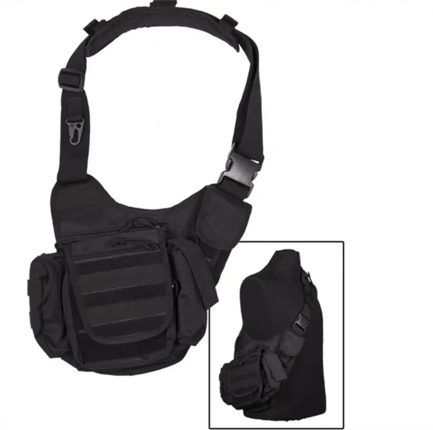 Сумка плечевая универсальная SLING BAG Черный (13726502) - фото 2