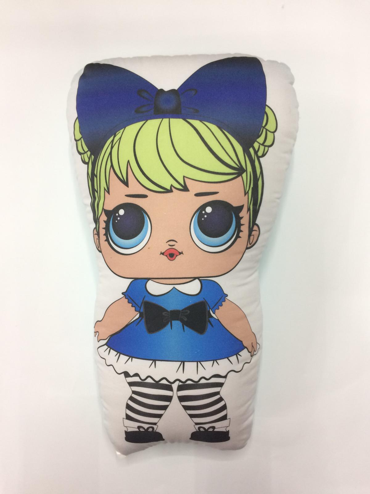 Подушка дитяча декоративна в стилі лялечки 40х25 см