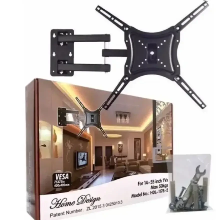 Кріплення для телевізора HDL-117B2 поворотне настінне14-55" до 50 кг (6896)