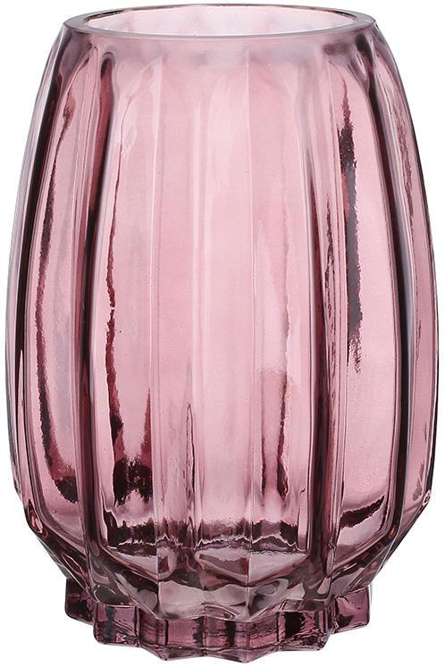 Ваза декоративная Ancient Glass Грейс 10х20 см Пурпурный