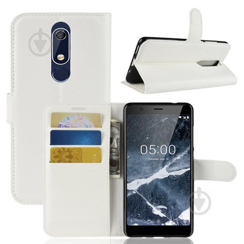 Чохол-книжка Litchie Wallet для Nokia 5.1 White (lwwh0160)