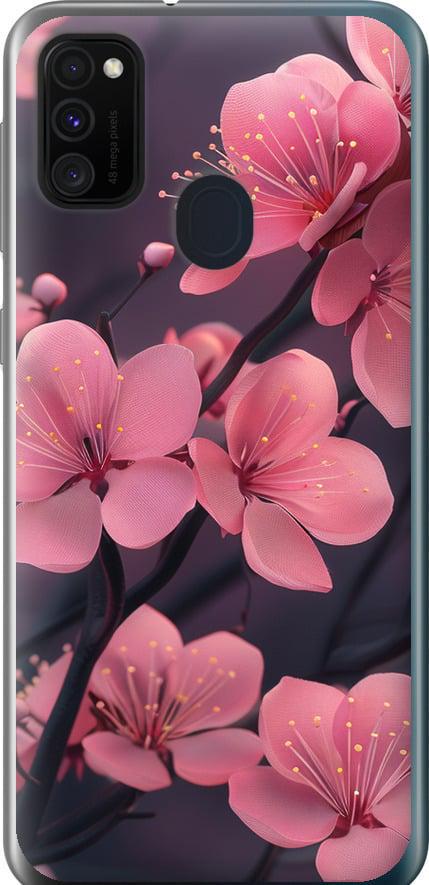 Чехол на Samsung Galaxy M21 M215F Пурпурная сакура (6075u-2016-42517)