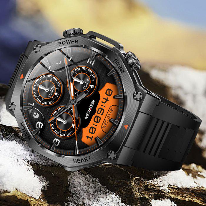 Смарт-годинник UWatch Smart Mevaden Ultra Black Rubber з ремінцями 2 шт. (2044) - фото 4 Смарт-годинник UWatch Smart Mevaden Ultra Black Rubber з ремінцями 2 шт. (2044) - фото 4