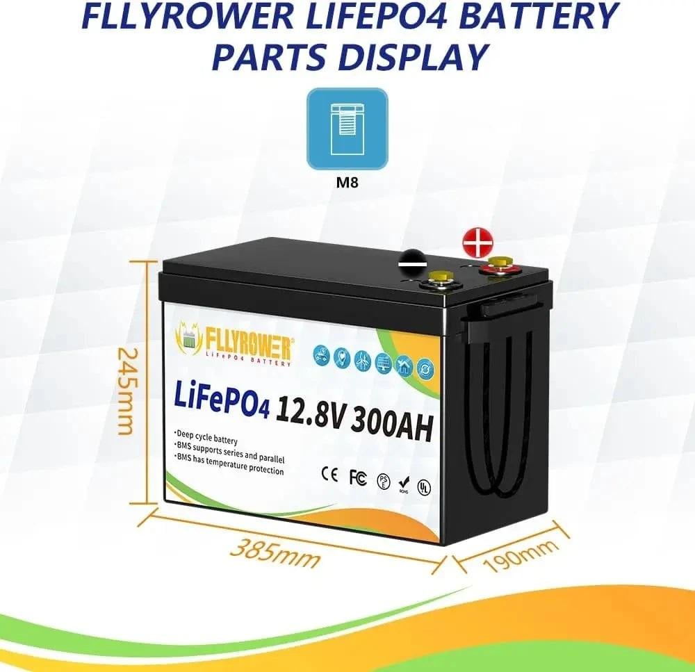 Аккумулятор FlyPower LiFePO4 12V/300Ah 3840W/h - фото 5