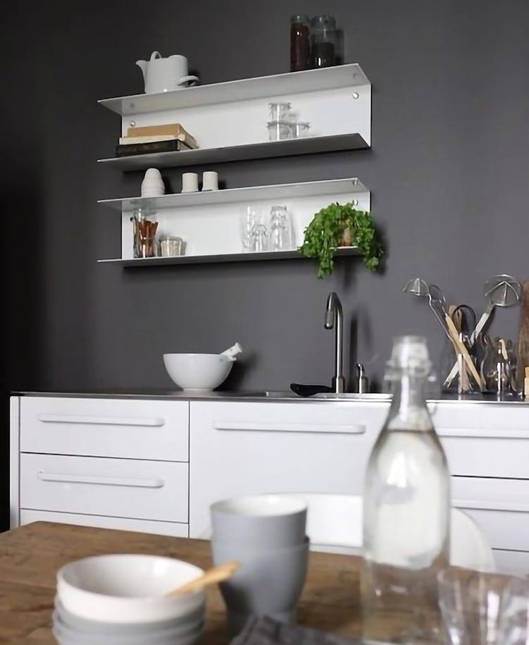 Полка навесная NC Home Clip 80x30x20 см Белый (26448283) - фото 2