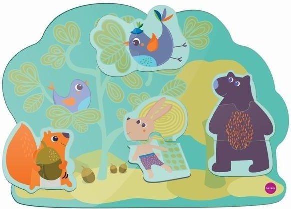 Настенная игрушка развивающая Oribel Veritiplay Веселый кролик и его друзья (iz15589)