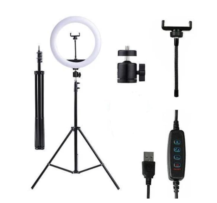 Кільцева LED лампа з блютуз пультом 30 см (1580451011)