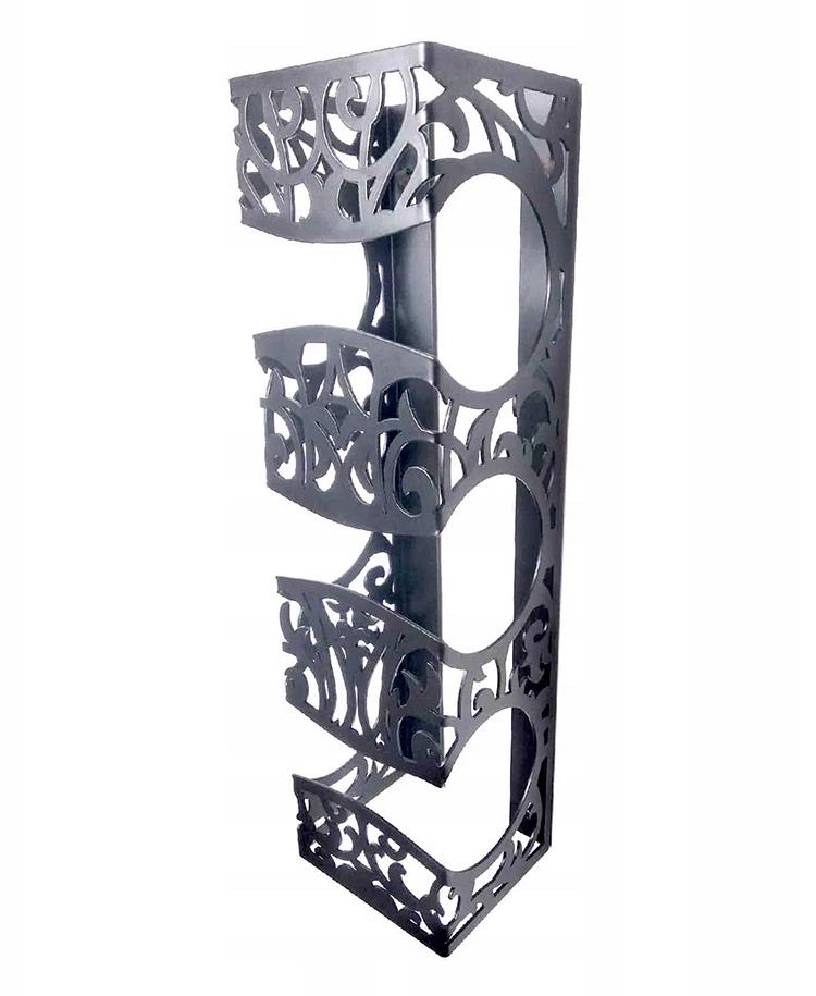 Підставка-тримач для вина NC Home Pattern на 3 пляшки Чорний (110307) - фото 2 Підставка-тримач для вина NC Home Pattern на 3 пляшки Чорний (110307) - фото 2