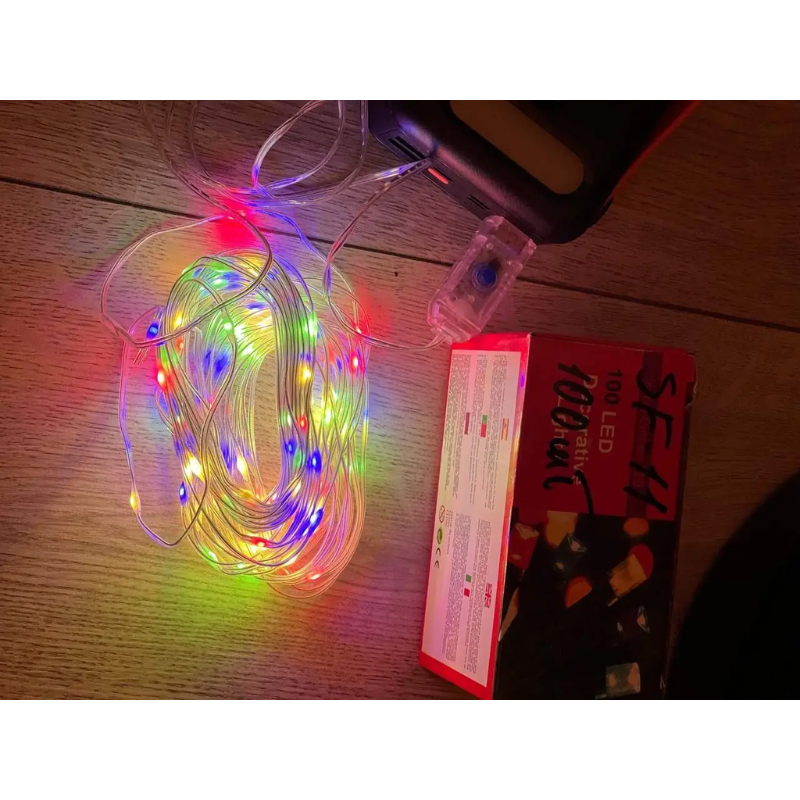 Гирлянда 100 LED от USB 10 м водонепроницаемая Прозрачная (2815896295)