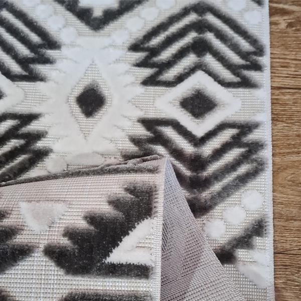 Ковер акриловый Garden 1,5х2,3 м Кремовый/Серый (048415) - фото 4 Ковер акриловый Garden 1,5х2,3 м Кремовый/Серый (048415) - фото 4