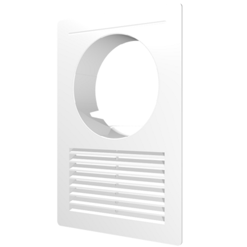 Решетка вентиляционная с фланцем 125мм прямоугольная D/14 OW Dospel