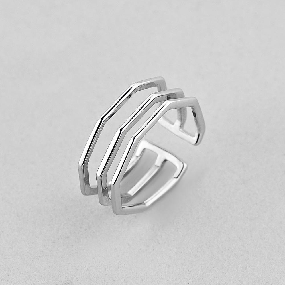 Серебряное кольцо Minimal Воля