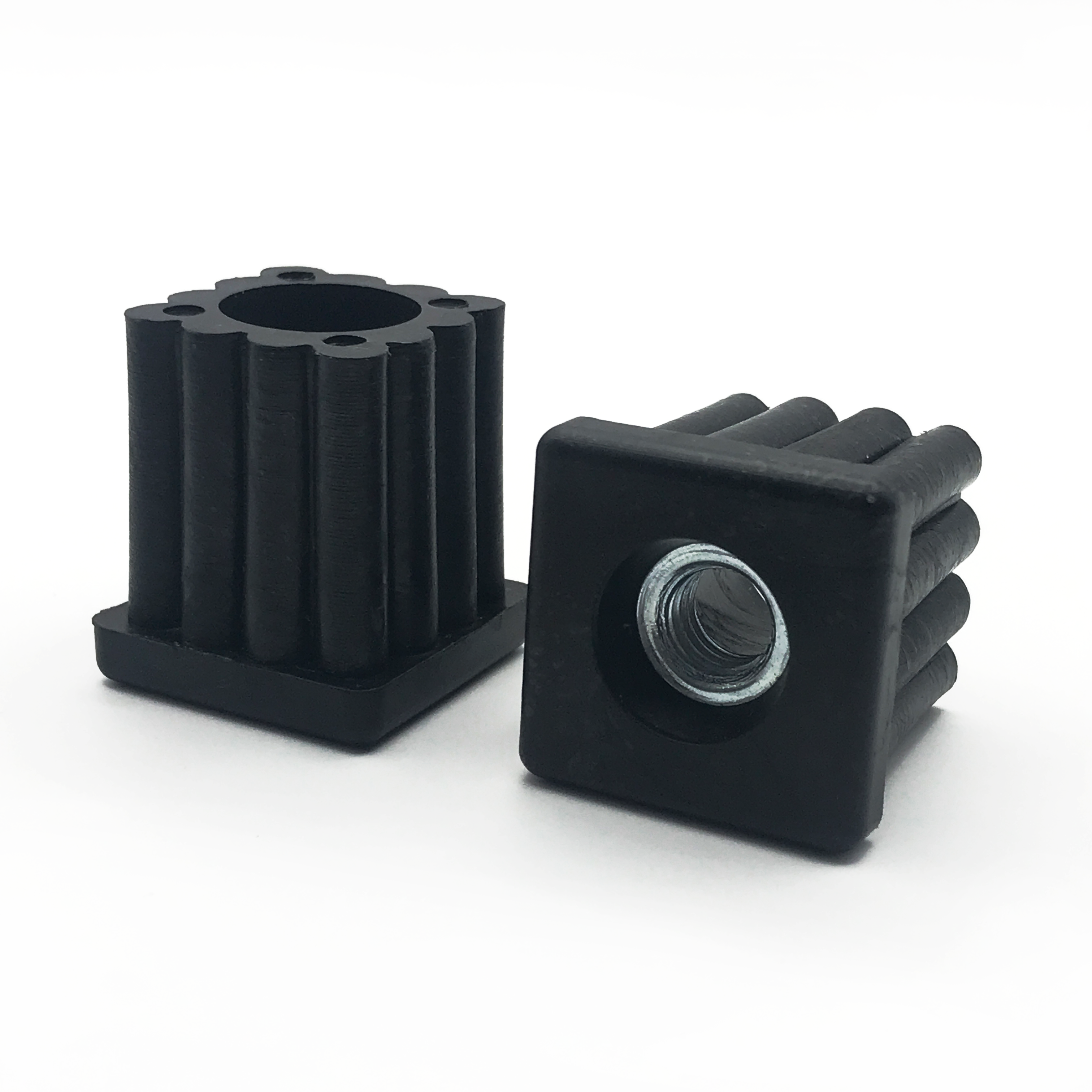 Заглушка пластиковая резьбовая для трубы 25х25 мм с резьбой М10 15 шт. (9-07)