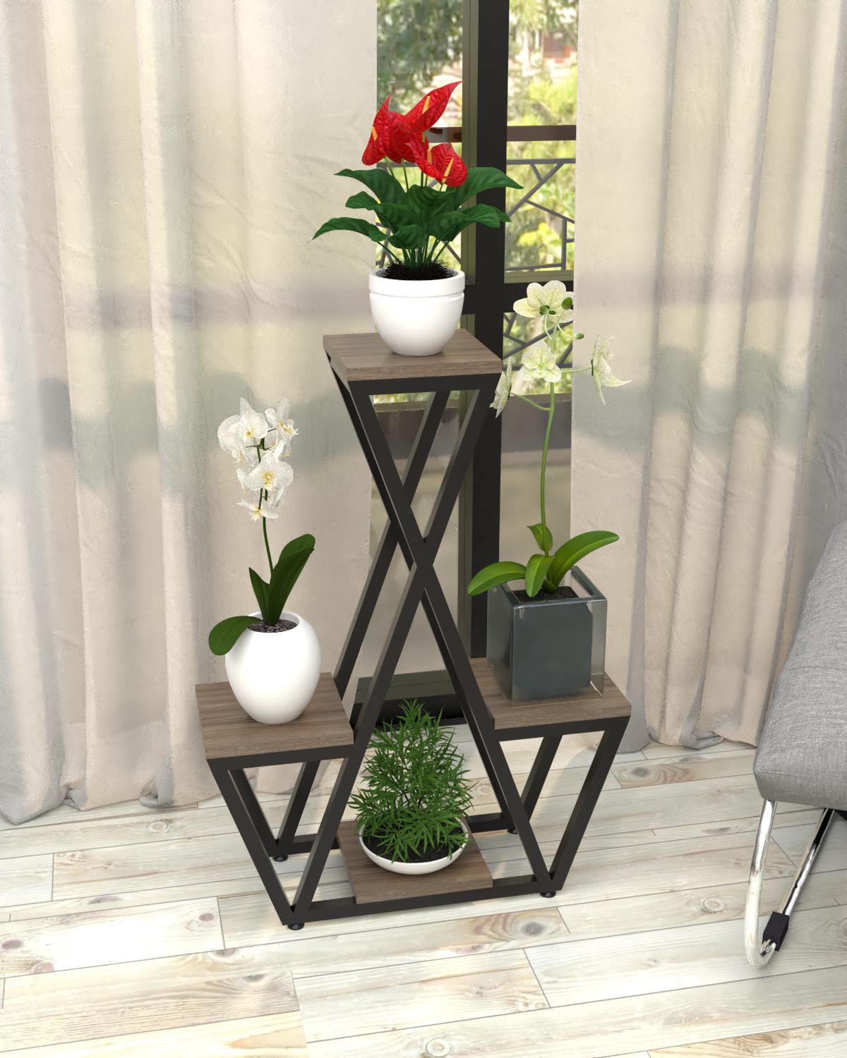 Подставка для цветов EcoLoft Астрея DSP-1491-4 в стиле лофт Монтеверде (35729860)