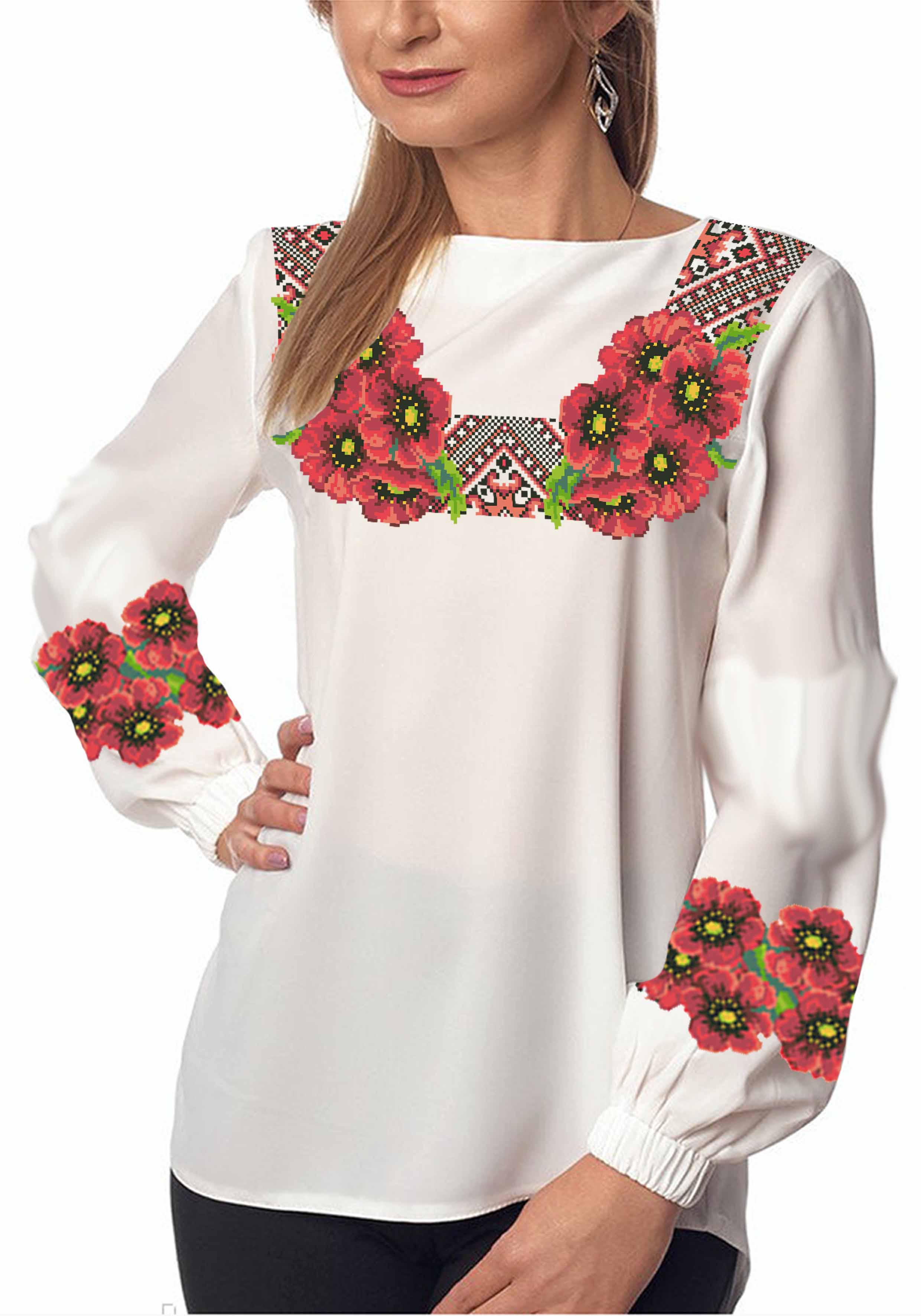 Заготовка для вишивки нитками/бісером габардин (СЖГ-104) Заготовка для вишивки нитками/бісером габардин (СЖГ-104)