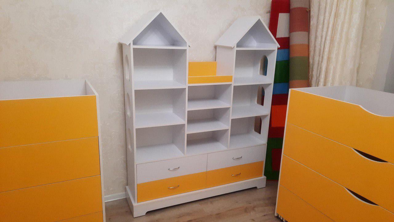 Детский шкаф-замок Design Service Макси DS/05 Оранжевый/Белый Детский шкаф-замок Design Service Макси DS/05 Оранжевый/Белый