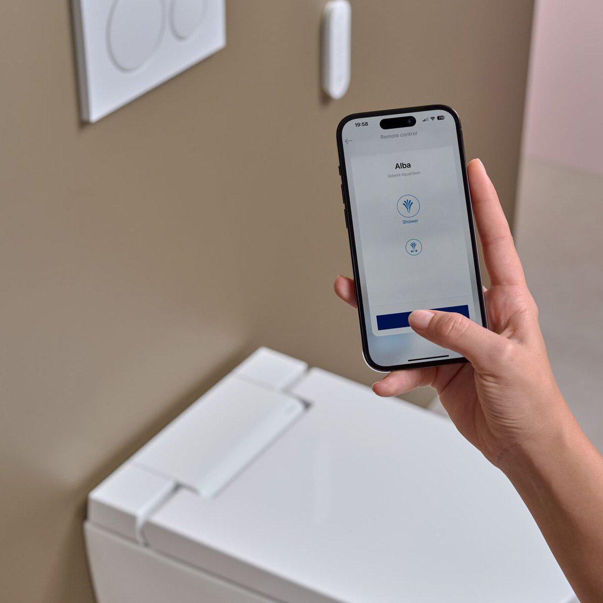 Унитаз Geberit AquaClean Alba 146.350,01.1 с функцией биде с сиденьем с микролифтом (226703) - фото 8 Унитаз Geberit AquaClean Alba 146.350,01.1 с функцией биде с сиденьем с микролифтом (226703) - фото 8