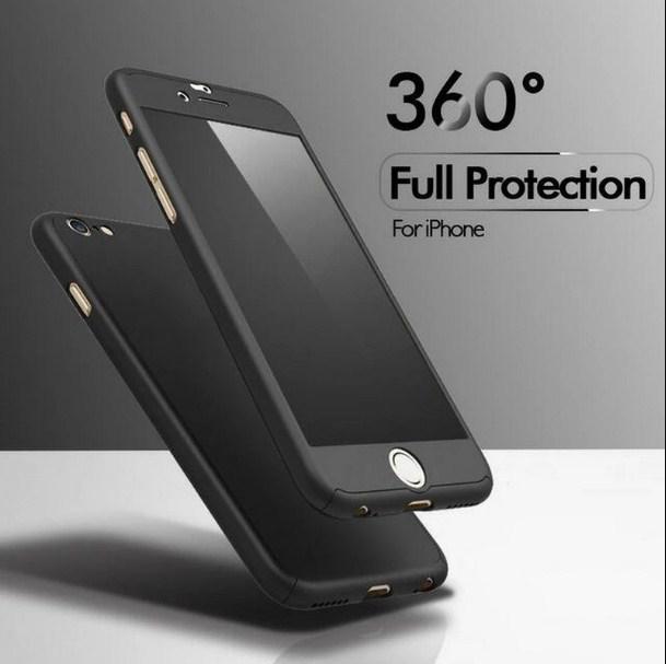 Протиударний чохол 360° Без бренду + скло 9Н на Iphone 6/6s Black (2331911) - фото 9