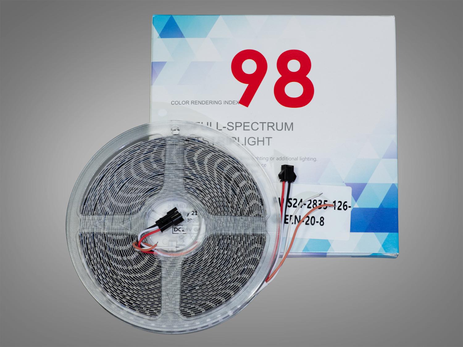 Светодиодная лента адресная 24 В 126 диодов на метр 8 мм Зеленый (PWS24-2835-126-GREEN-20-8) - фото 2 Светодиодная лента адресная 24 В 126 диодов на метр 8 мм Зеленый (PWS24-2835-126-GREEN-20-8) - фото 2