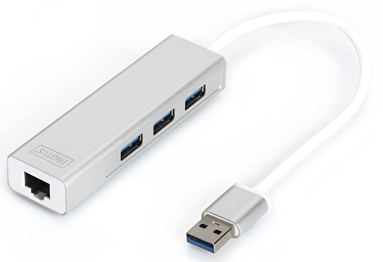 Концентратор USB Digitus USB 3.0 3xUSB 1xLAN Gigabit - фото 1