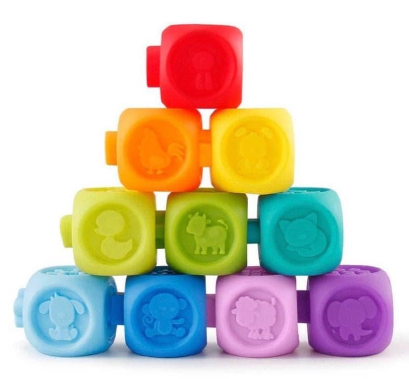 Набор силиконовых кубиков Soft Baby A101-8 развивающий 10 шт. (1522027427)