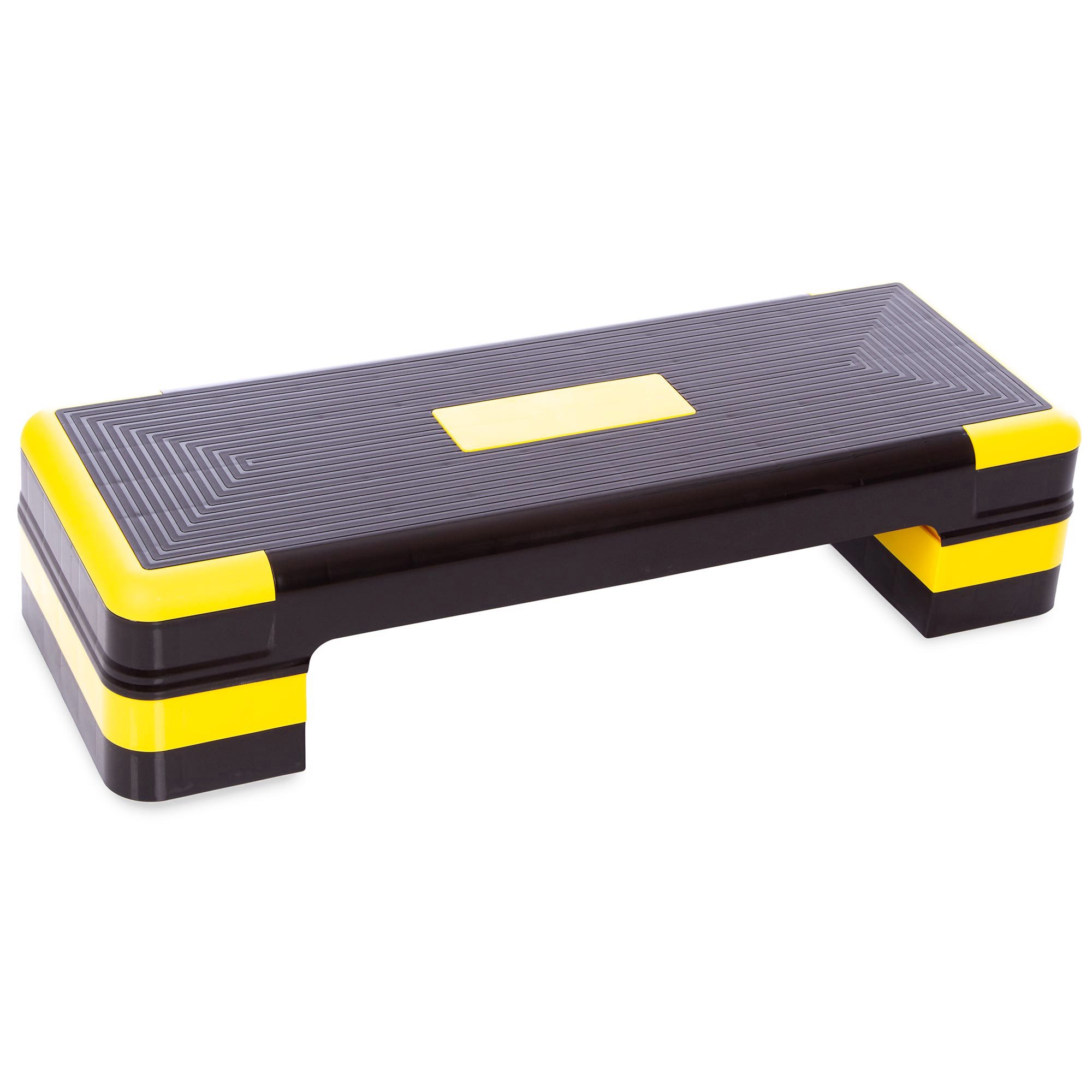 Степ-платформа PP 90Lx34Wx10-20H см Черно-желтый (FI-1574)