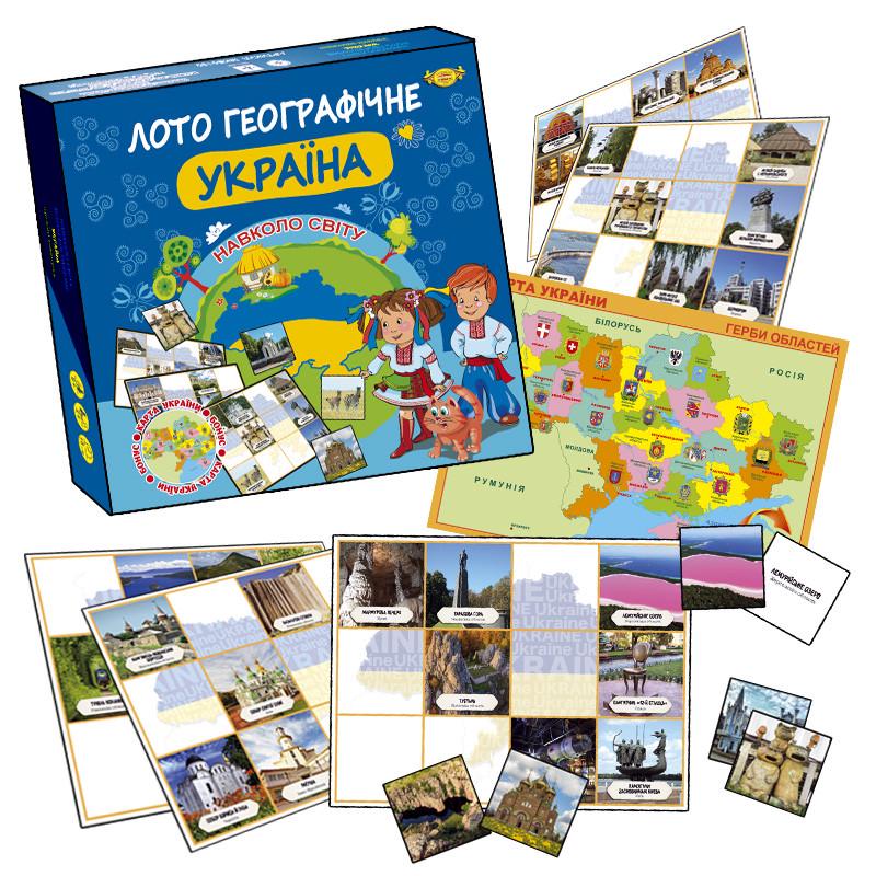 Настільна гра Майстер Навколо світу. Лото географічне. Україна (МКБ0150)