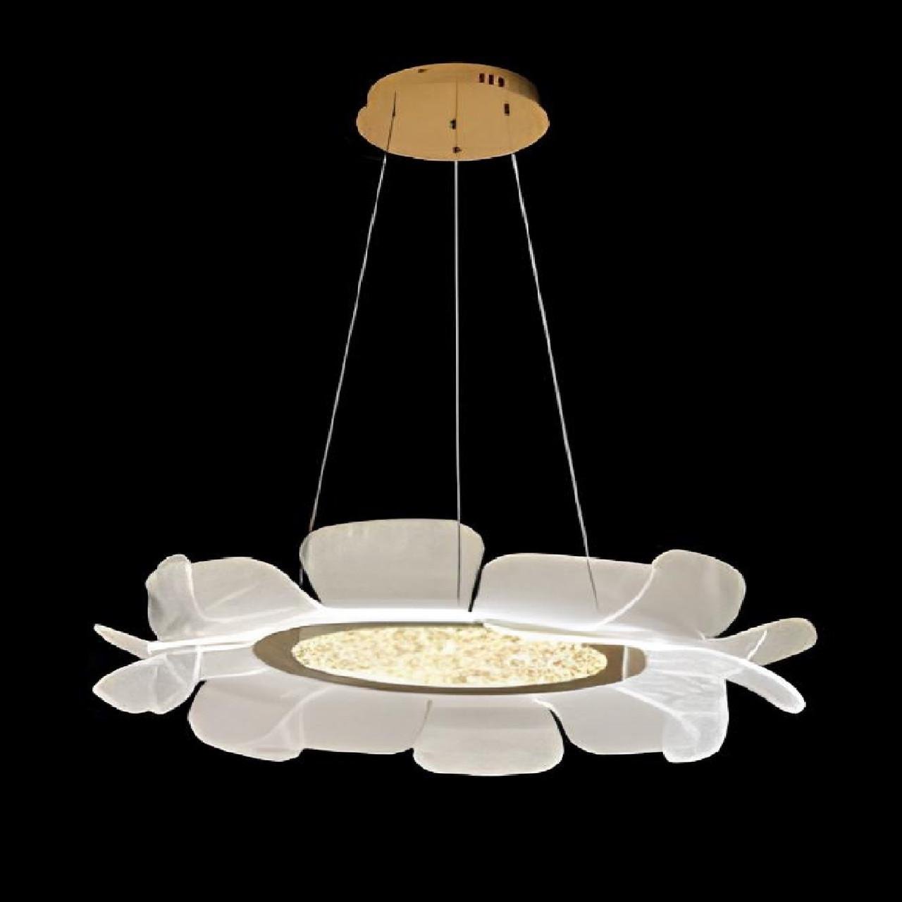 Світлодіодна люстра Svet Пелюсток 54W 3000К-6000К Білий (SY-16040/1 WH) - фото 5