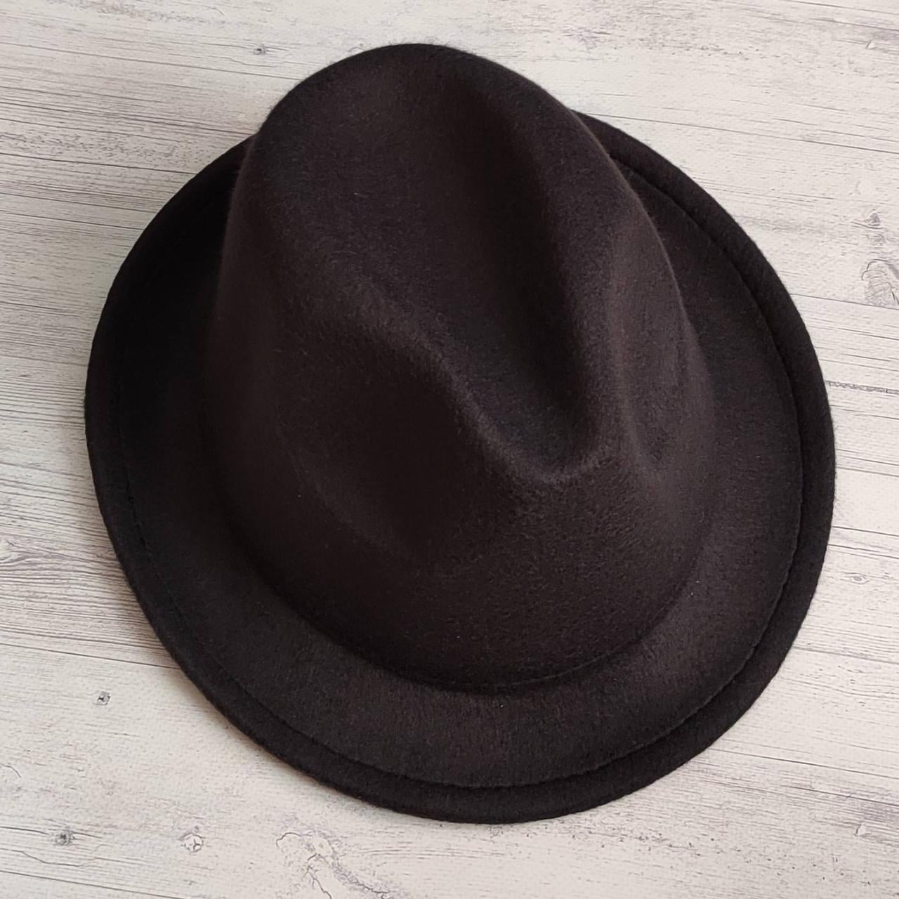 Капелюх фетровий Трілбі р. 56-58 Чорний