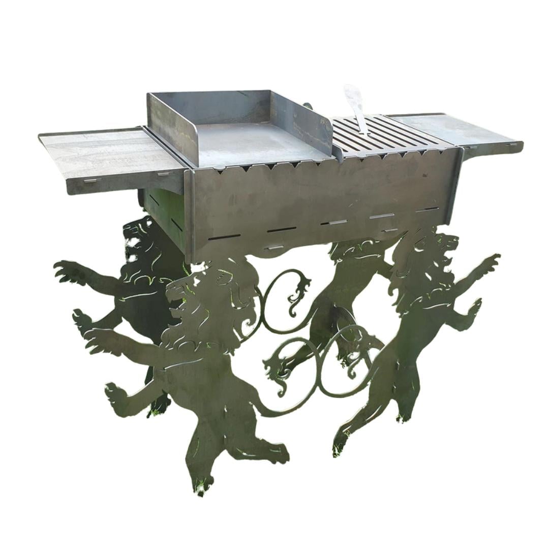 Мангал-гриль Carino Лев разборный 1010х330х964 мм металл 3 мм (34183486)