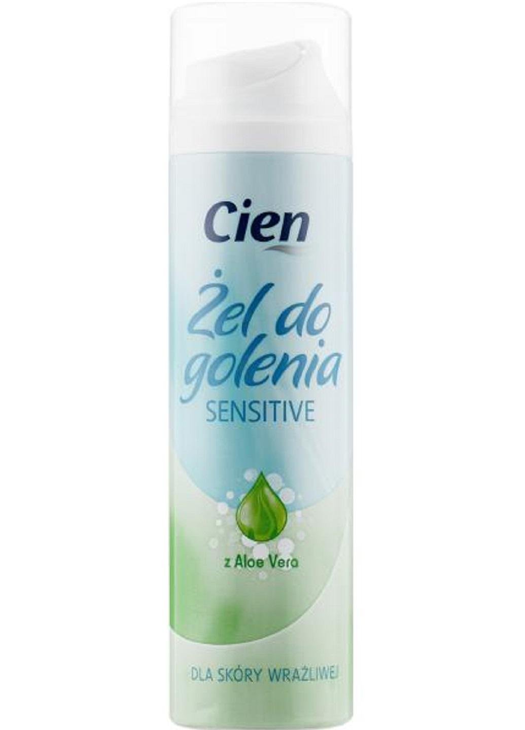 Гель для гоління Cien Sensitive Aloe Vera 200 мл (Е-01243)