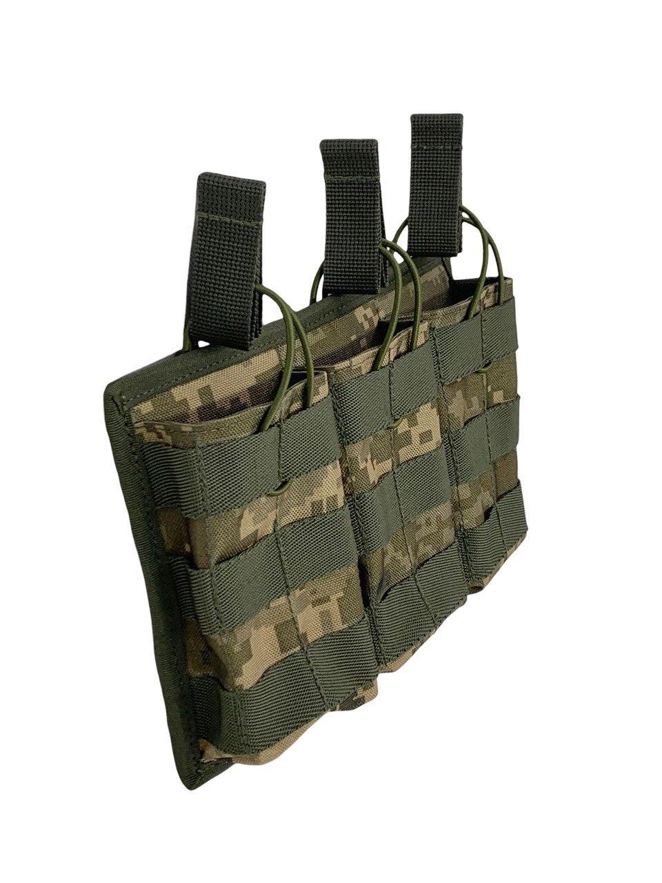 Подсумок REDCON на 3 магазина АК открытого типа кордура 1000 D Пиксель (1848136985) Подсумок REDCON на 3 магазина АК открытого типа кордура 1000 D Пиксель (1848136985)