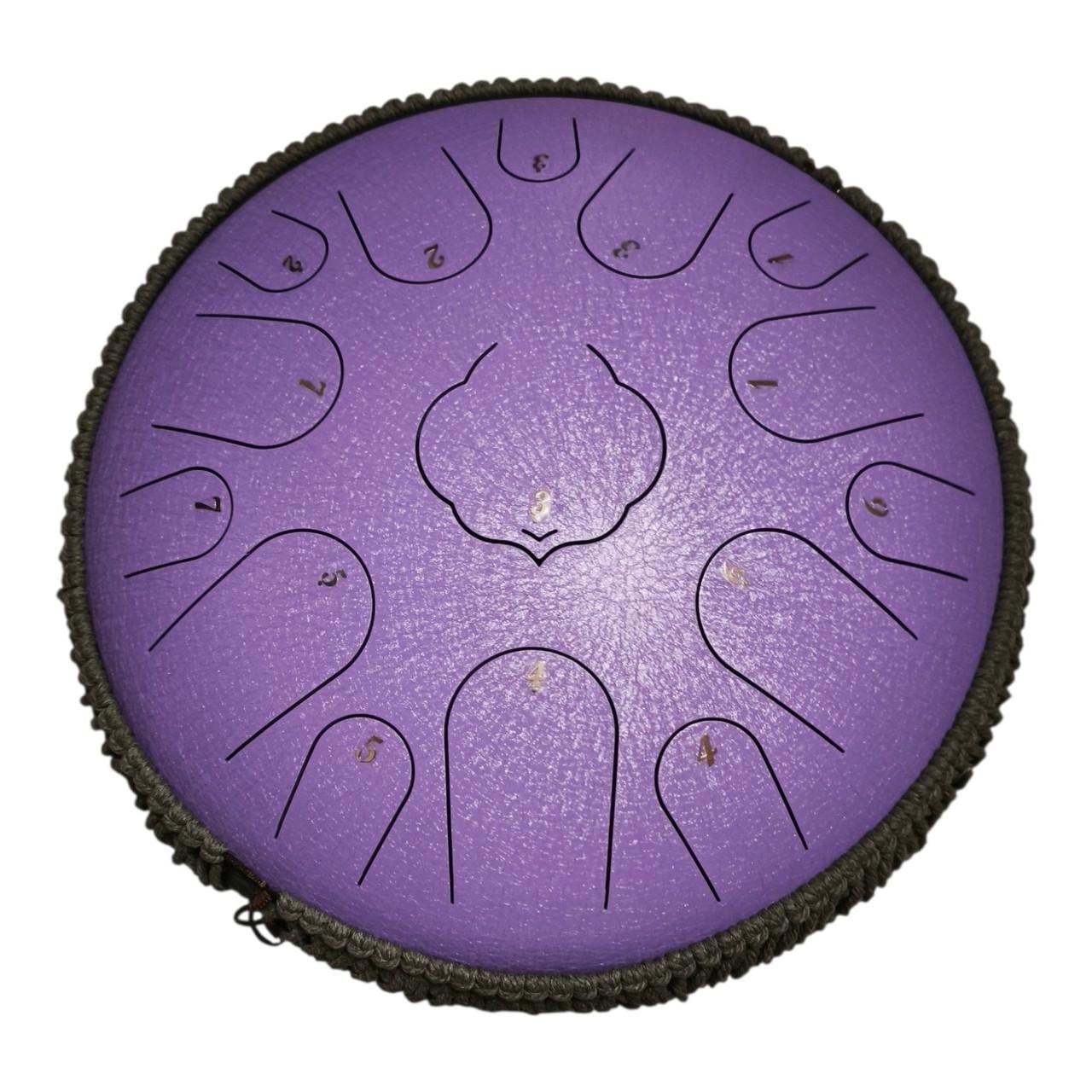 Глюкофон tongue drum 15 нот 35 см Фиолетовый (35446454)