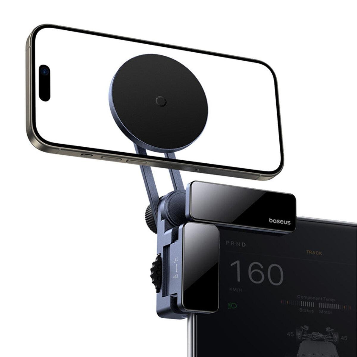 Автотримач для телефона Baseus MaxView Magnetic Car Mount In-Vehicle Infotainment Screen Space Grey (C40180701813-00) - фото 9 Автотримач для телефона Baseus MaxView Magnetic Car Mount In-Vehicle Infotainment Screen Space Grey (C40180701813-00) - фото 9