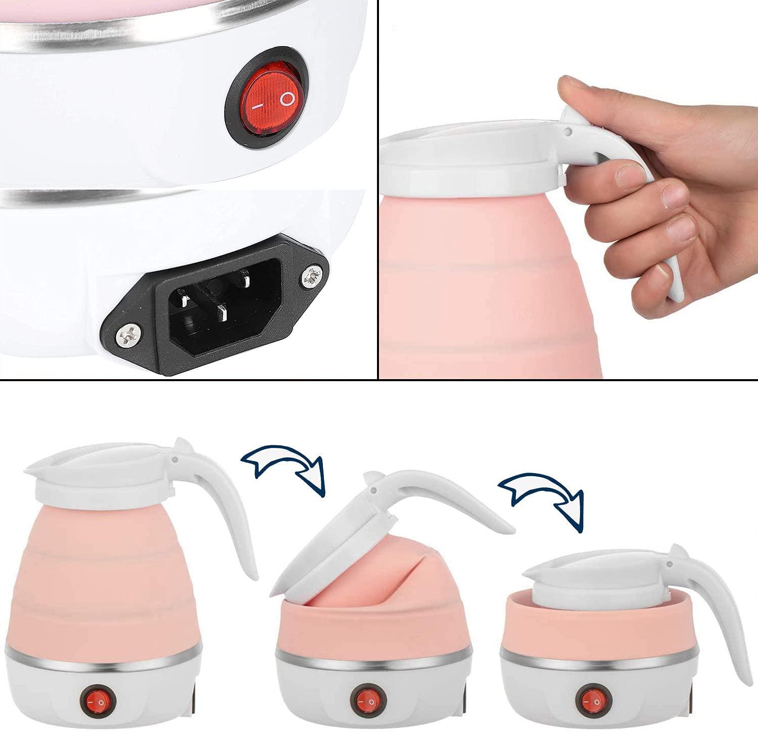 Електрочайник дорожніЙ Folding Electric Kettle YS-2008 Рожевий (1008852-Pink) - фото 5