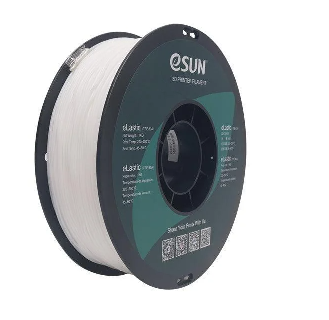 Пластик eSUN TPE-83A с бабиной 1 кг Белый