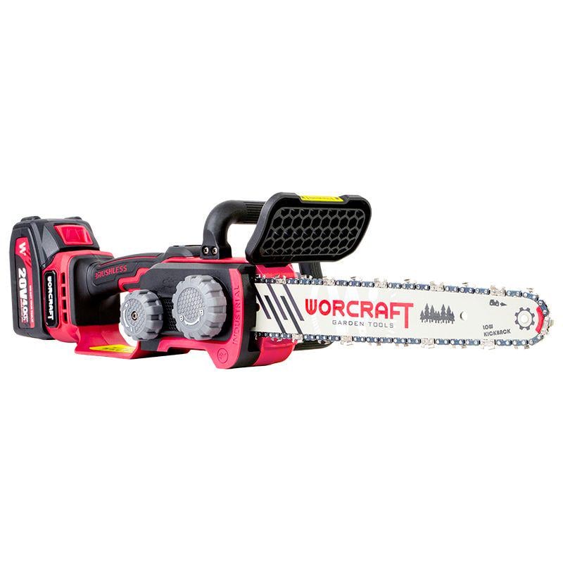 Электропила аккумуляторная Worcraft CGC-S20LiBD с аккумулятором 4А и зарядная шина 20В 305 мм (43319)