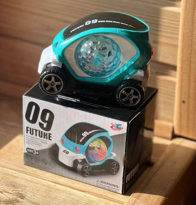 Дитяча машинка з диско кулею від 3хАА Чорний (AND CX-865)