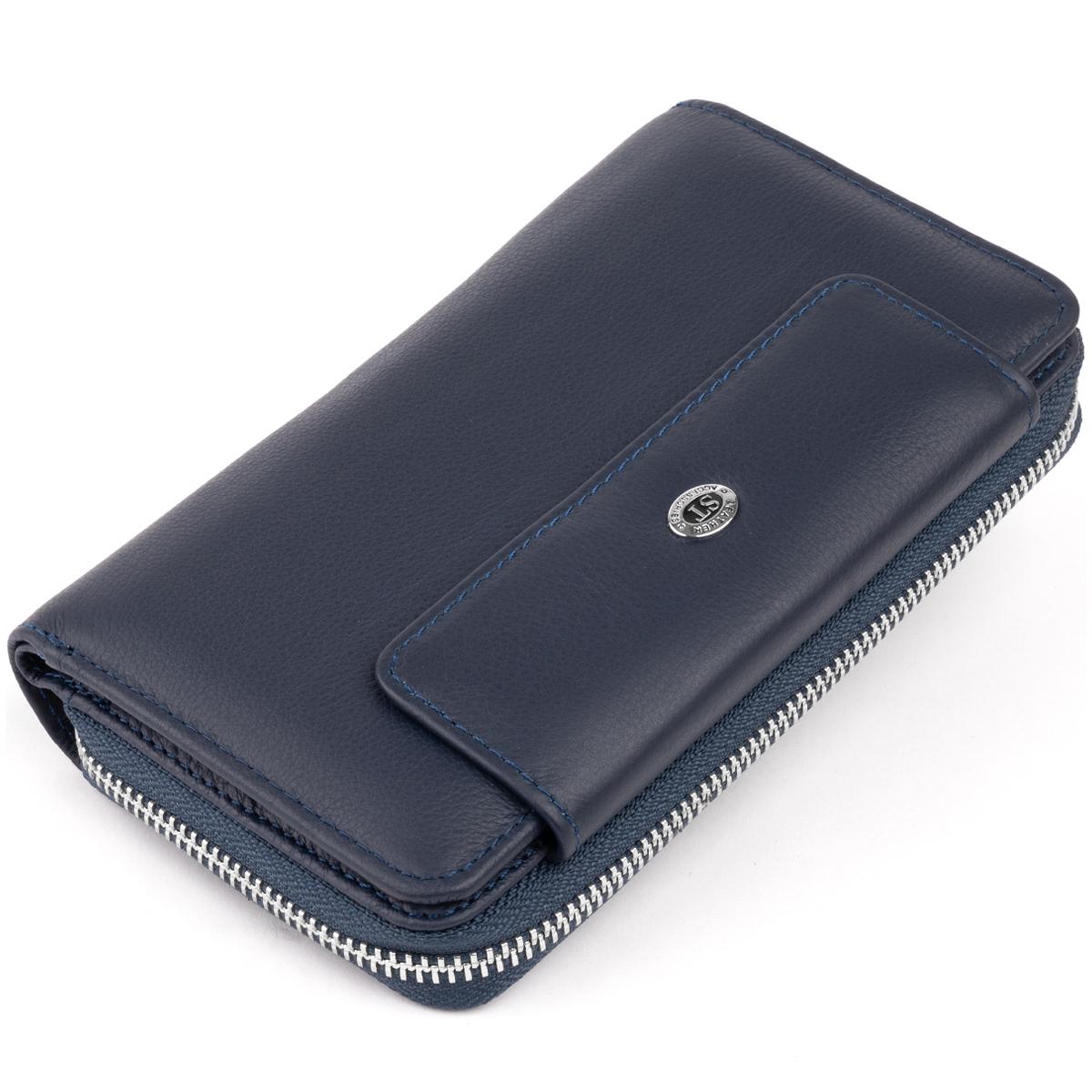 Кошелек ST Leather 19340 кожа Темно-синий (47276)