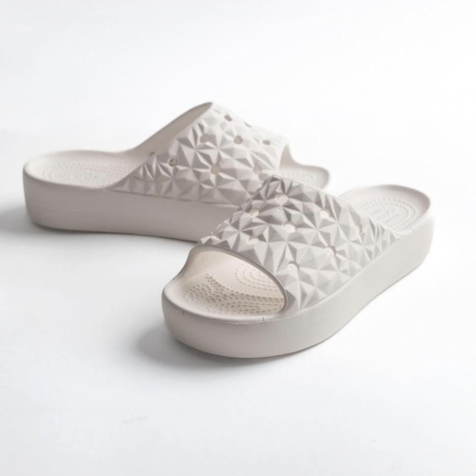 Шльопанці жіночі Crocs Slade Geometric р. 37-38 Білий (17843)