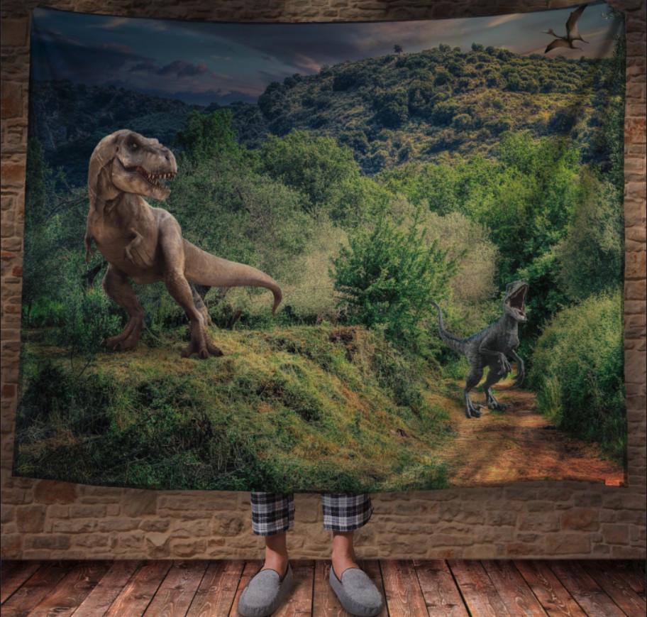Плед із 3D принтом Динозавр 150х200 см (epi_1948) Плед із 3D принтом Динозавр 150х200 см (epi_1948)